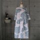 着物リメイク　浴衣のギャザースカートワンピース　フリーサイズ 　の画像