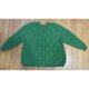 手編み☆ 黄緑色のアラン模様セーターの画像