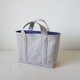 TOTE BAG -bicolor- (M) / lightgray × purpleblueの画像