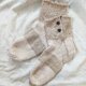 綿の靴下（草木染手紡ぎ糸とオーガニックコットン）の画像