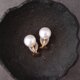 【SV】Baroque Pearl Earrings／White・バロックパール イヤリングの画像