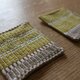 【２枚セット】北欧手織りコースター（イエロー）ダーラドレルの画像