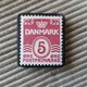 デンマーク　切手ブローチ9651の画像