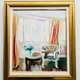 原画「窓辺の椅子とテーブル」F10・油彩画の画像