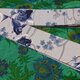 創作帯☆居合帯・半纏帯 リバーシブル 流水に桜.鯉  巾約7cmの画像