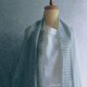 アルパカシャギー  シルクウール コットン の羽織りカーディガン ライトグレーの画像