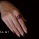 最新作★「Ruby」の世界でひとつの天然石のリングの画像