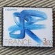 フランス　美術　切手ブローチ9700の画像