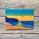 海の絵 『今を生きる』キャンバス プリント  海 空 夕陽 名言 絵 絵画 風景画 アクリル アート パネルの画像