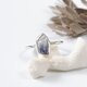 ～爽やかなブルーの針状結晶～　デュモルチェライトインクォーツのリング　10.5号 天然石　指輪　一点物の画像