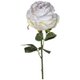 LEONARDO 造花 ”白薔薇 ホワイトローズ” 12P 67cm Poesia 18687の画像