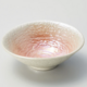◆新品◆　加藤六兵衛造 美濃焼桃釉白粉引き並平茶碗 1個のサイズ/約φ12.7×4.5cmの画像