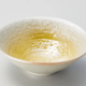 ◆新品◆　加藤六兵衛造 美濃焼黄釉白粉引き並平茶碗 1個のサイズ/約φ12.7×4.5cmの画像