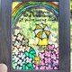 送料無料*ステンドグラス風*虹と紫陽花･励ましの一言･ハンドメイド♪の画像