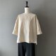 リネン100% 大人のTシャツ　大人のふだん着　シンプル　リネン　Tシャツ　梅雨　秋　育てるリネンの画像