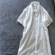 ナチュラルコットンワッシャーのロングシャツ