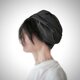 ターバンなヘアバンド　コットンリネン黒　送料無料の画像