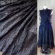 １点もの♥黒の宝石♥絵画なパッチワーク♥レース♥大人の透け感♥８２㎝丈 ロングギャザースカート 裏地付きの画像
