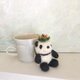 受注製作　ちいさなパンダさんと花かんむり　アロマフューザーの画像