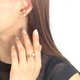2WAY 付けっぱなしOK！ステンレス 二連ラウンド イヤーカフ兼リング 18K【st2ec02】の画像
