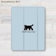 猫 ボンベイ イラスト  iPad カバー ケース ペン収納 軽量 背面クリアの画像