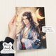 《三日月とツクヨミ》☘️A4 ポスター 和の月夜を楽しむ 日本神話 イラスト アートの画像