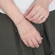 Karen silver bracelet / omusubi 紐ベージュの画像