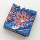 ハンドスクリーン(手捺染)プリント ハンカチ(花鳥風月/ブルー)15