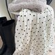 刺繍の水玉スカートの画像