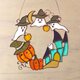 ハロウィン　リース　（赤ちゃんお化け誕生♪）　ステンドグラスの画像