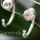 快適♢キャッチレスダイヤピアス　ダイヤモンドサークルフックピアス　M　両耳 ダイアモンド　/ cailloux