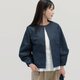 岡山デニムの上品ライトジャケット 大人のGジャン 濃紺 ●IRIS-DENIM-JACKET●の画像
