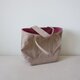 TOTE BAG -bicolor- (L) / pinkbeige × peachの画像