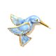 80s Vintage Enamel Hummingbird Broochの画像