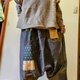 値引き❗着物リメイクサルエルパンツ⭐カッコいいおとなのおしゃれの画像