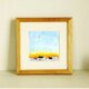再販｜原画「夕刻のひととき（1）」※木製額縁入り(18×18㎝フレーム）の画像