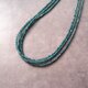 【K14gf】Blue Green Jade Necklace／ブルーグリーンジェード ３連ネックレス