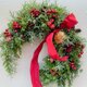 魔除けの馬蹄型リース　赤い実　クリスマスからお正月もの画像