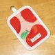 パスケース★りんご柄（薄ピンク）の画像