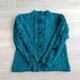 エメラルドグリーンのモヘアセーター