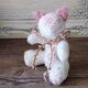 こぎんの動物ぬいぐるみ「Sweet White Kitty」の画像