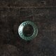 グリーンで素敵◆プレスガラス小皿　古民家　古道具　骨董/antiques　インテリア　大正〜昭和初期の画像
