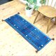 ペルシャ　ギャッベ　ミニランナー　ラグ　120x45cm ブルー　生命の木　パネル　RJ15067sの画像