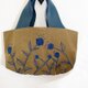 I様オーダー/藍染糸のボタニカル刺繍かばんの画像