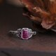 Purplish Pink Tourmaline ＆Yellow Sapphire Ringの画像
