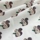 インド ブロックプリント生地 [50cm単位切り売り] どんぐりを持ったリス AT IF0213の画像