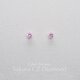 つけっぱなしOK！ピアス 桜色CZダイヤ キュービックジルコニア サージカルステンレス 金属アレルギー 春 スキンピアス
