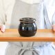 梅干しやお漬物入れにおすすめ お漬物甕(かめ)砂糖壺 黒