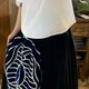 ご注文品専用です。古布2ウェイ家紋ギャザースカートの画像