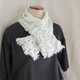 （sale)リネン刺繡のマフラー・ペールグリーンの画像